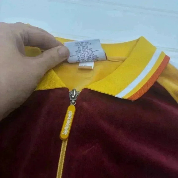 Vtg Harlem Globetrotters Twiggy Velour Platinum Fubu Top 90s y2k - Picture 9 of 12